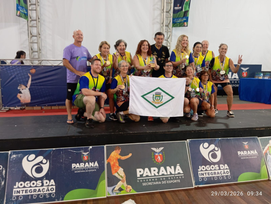 Campo Mourão conquista título geral histórico nos Jogos de Integração do Idoso em Pontal do Paraná