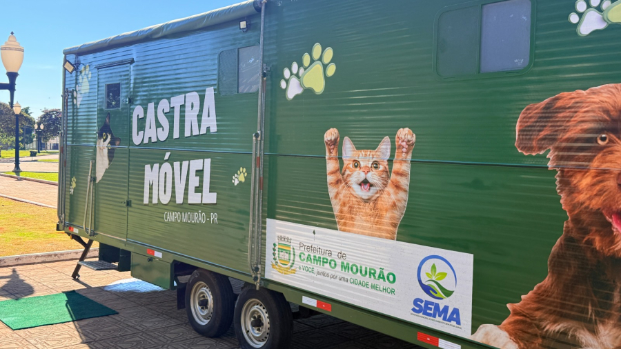 Castramóvel realiza no sábado cadastramento para castração gratuita de cães e gatos em Campo Mourão*